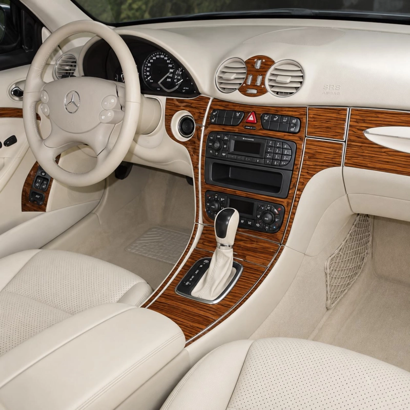 Mercedes Benz CLK 2003-Actualidad juego completo kit de molduras interiores para salpicadero