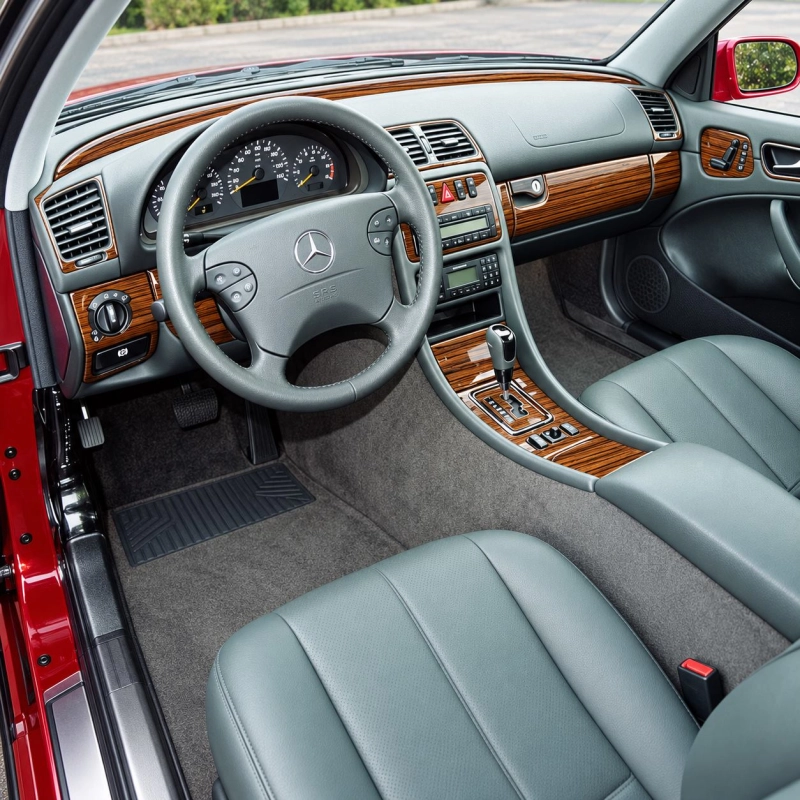 Mercedes Benz CLK 1998-2002 juego completo, Soft roof-Coupe kit de molduras interiores para salpicadero