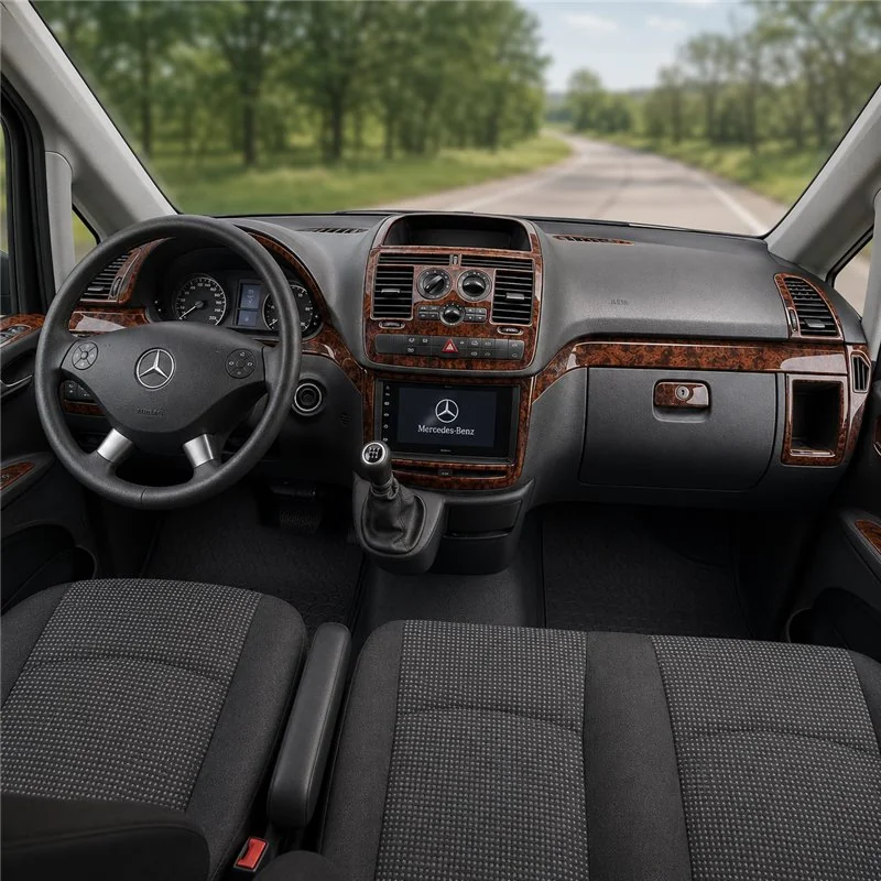Mercedes Vito W639 2006+ kit salpicadero 3D, 22 piezas