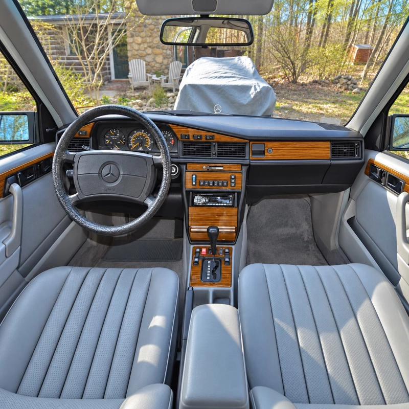 Mercedes Benz 190 1987-1992 Full Set, Automatic Gear Interior Dashboard Trim Kit Dash Trim Dekor