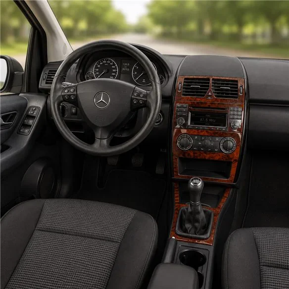 Mercedes A-Class W169 B-Class W245 2004+ 3D Armaturenbrett-Dekor-Set, 10 Teile