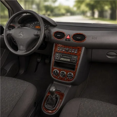 Mercedes A-Class W168 2001-2004 3D Armaturenbrett-Dekor-Set, 5 Teile