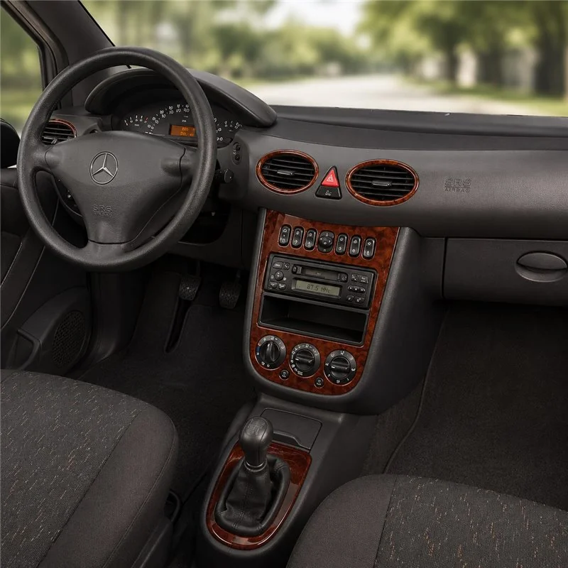 Mercedes A-Class W168 2001-2004 3D Armaturenbrett-Dekor-Set, 5 Teile