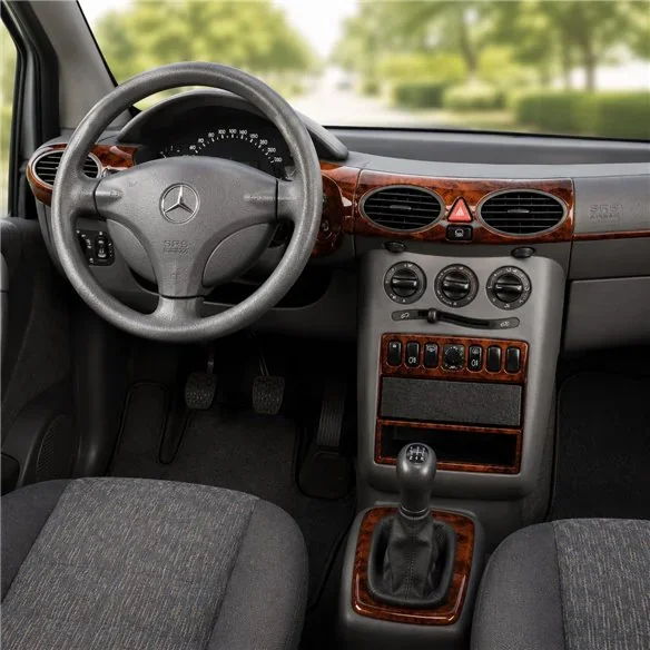 Mercedes A-Class W168 1997-2001 3D dashboard trim kit, 12 parts