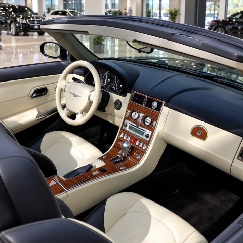 Chrysler Crossfire 2004-2008 kit 3D de molduras interiores para salpicadero 35 piezas