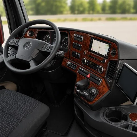 Mercedes Actros Antos 2016+ 3D dashboard trim kit, 24 parts