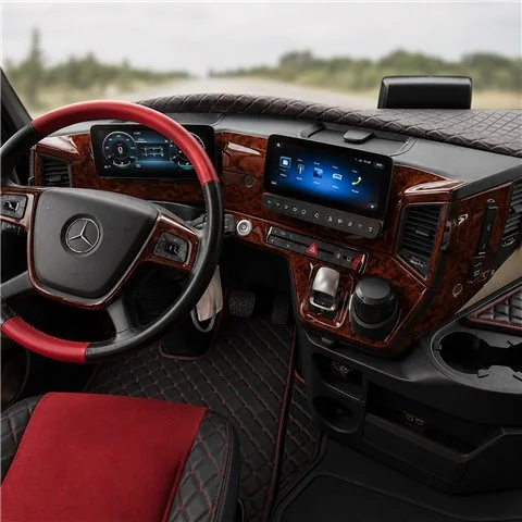 Mercedes Actros MK5 ab 2021 Komplettset 3D Armaturenbrett-Dekor-Set, 32 Teile
