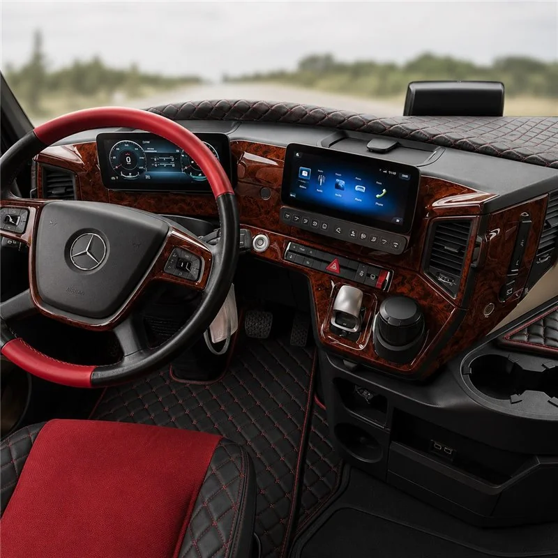 Mercedes Actros MK5 ab 2021 complete set 3D dashboard sierlijstset, 32 delen
