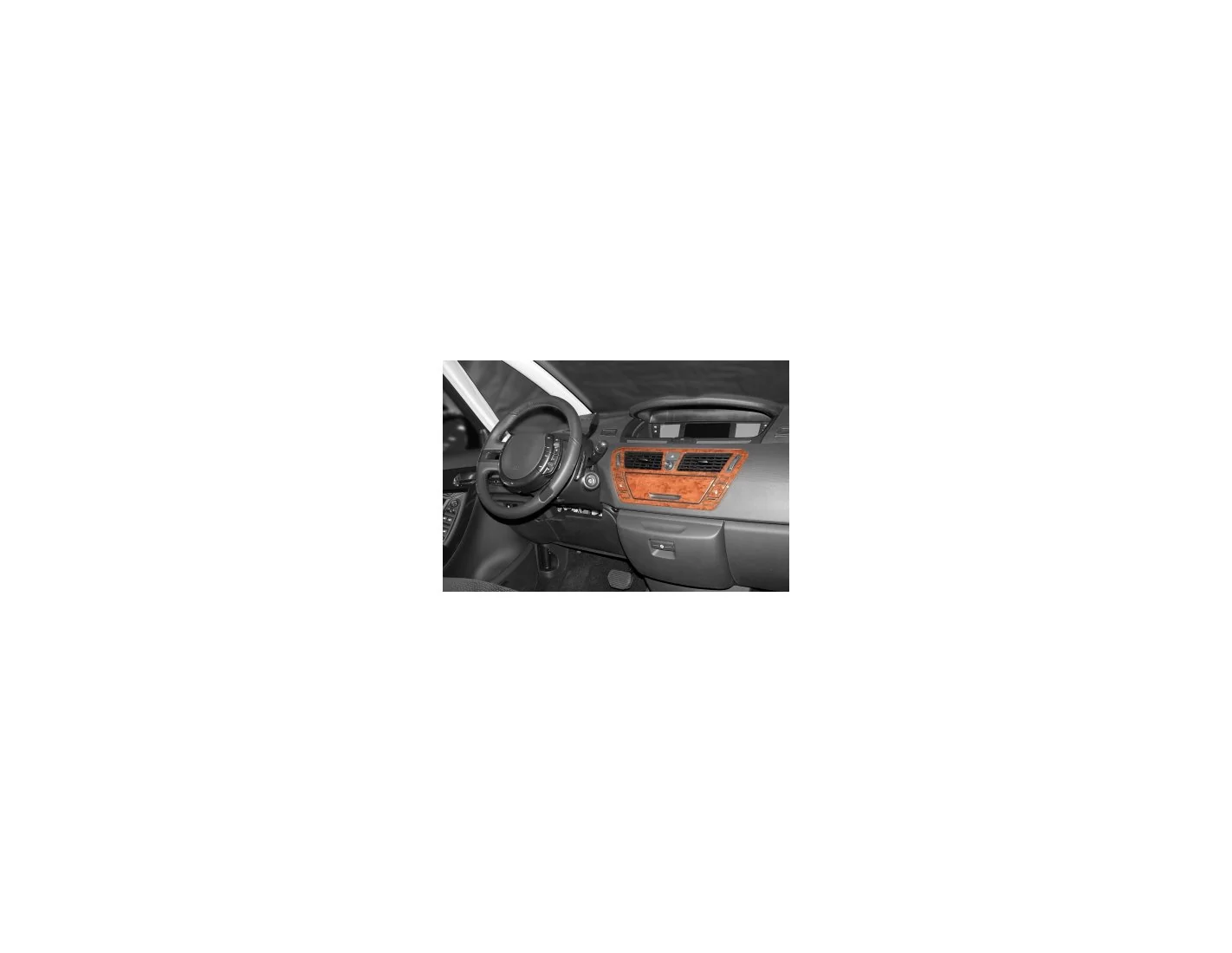 Citroen C4 Picasso 10.2006 3D Decor de carlinga su interior del coche 9-Partes