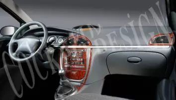 Citroen C5 06.04-09.08 3D Decor de carlinga su interior del coche 10-Partes