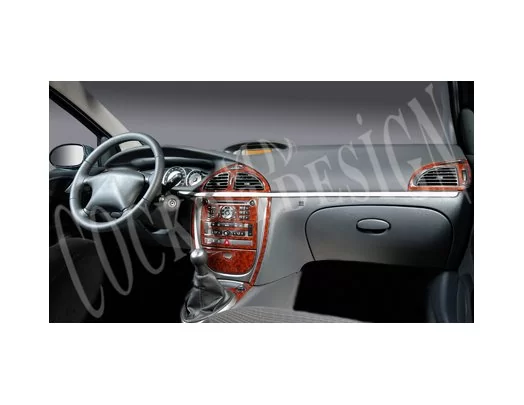 Citroen C5 06.04-09.08 3M 3D Interior Dashboard Trim Kit Dash Trim Dekor 10-Parts