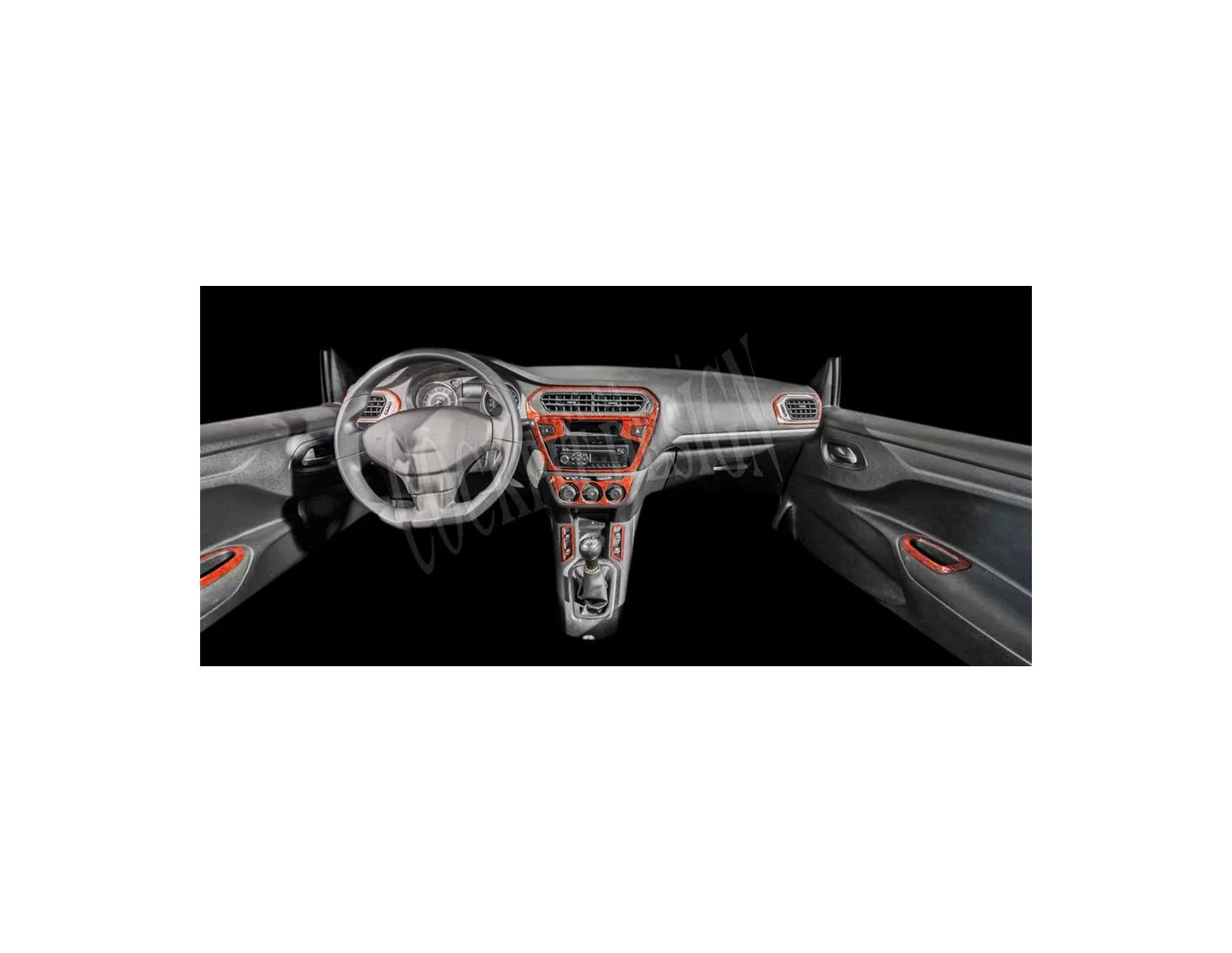 Citroen Elys?e 01.2010 3M 3D Interior Dashboard Trim Kit Dash Trim Dekor 12-Parts
