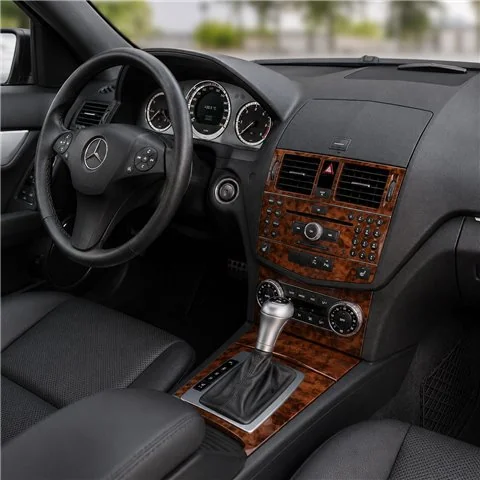 Mercedes C-Class W204 2006-2011 kit salpicadero 3D, 11 piezas