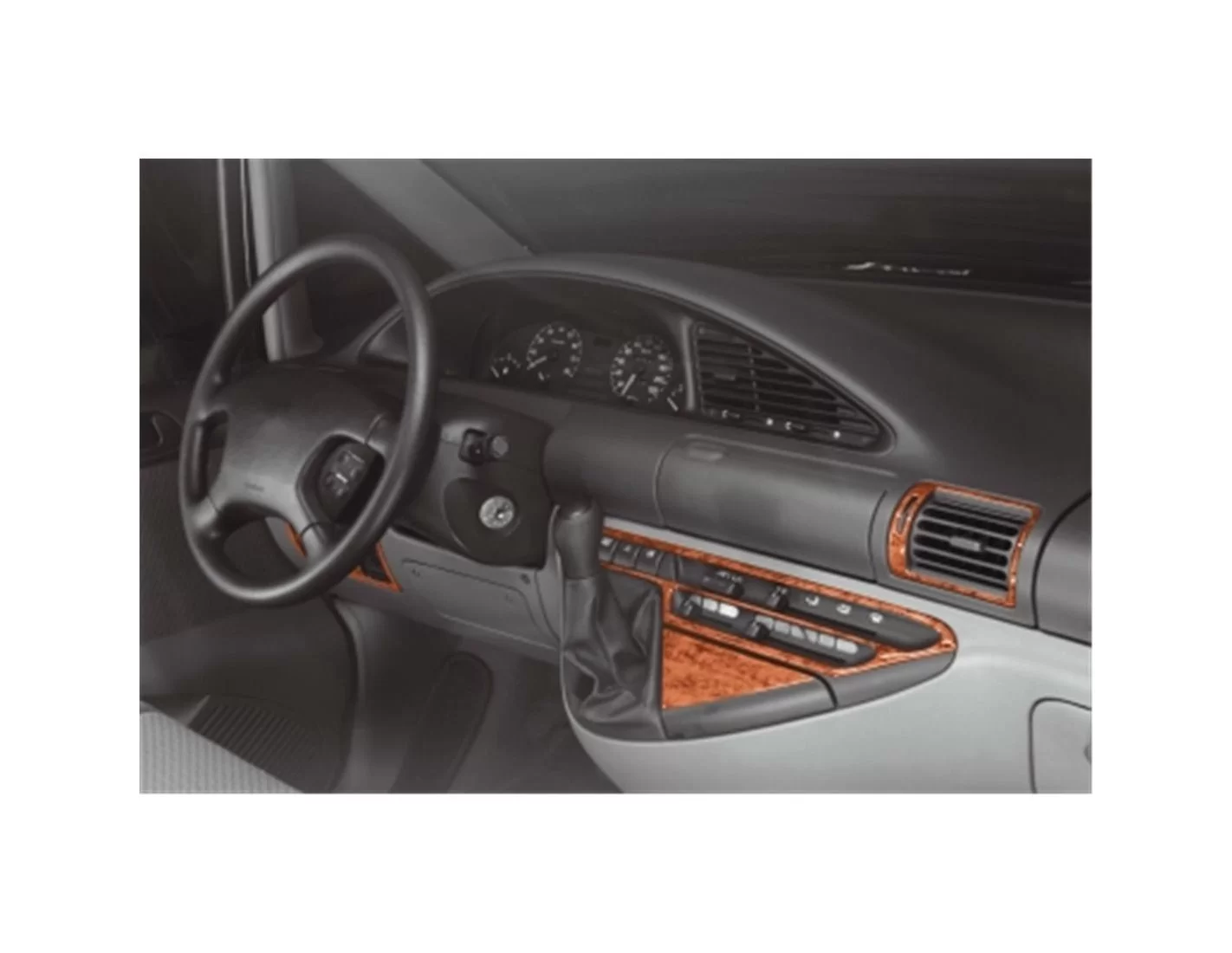 Citroen Evasion 09.94-10.02 3D Decor de carlinga su interior del coche 18-Partes