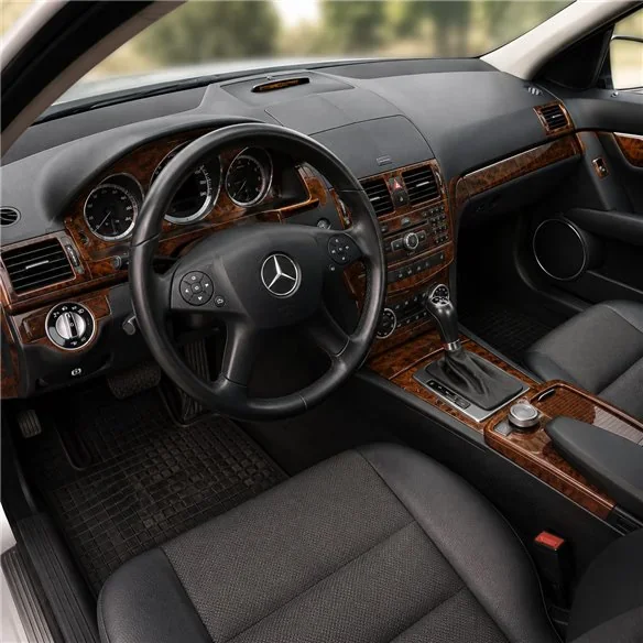 Mercedes C-Class W204 2007-2014 kit salpicadero 3D, 46 piezas