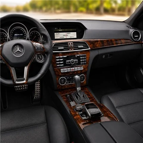 Mercedes C-class W205 2015–present kit décor tableau de bord 3D, 18 pièces