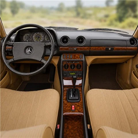 Mercedes E-Class W123 1976-1986 kit décor tableau de bord 3D, 10 pièces