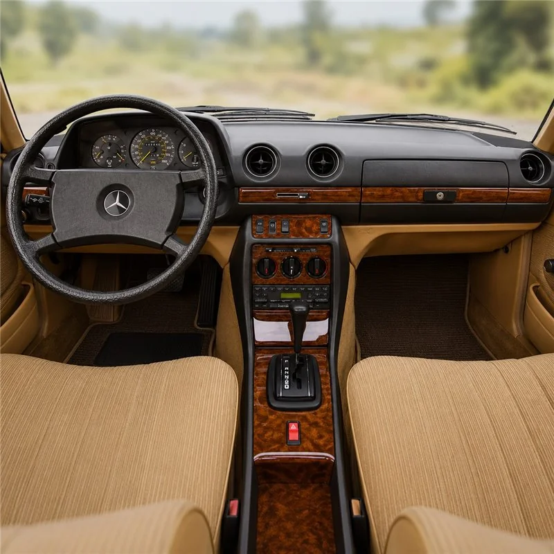 Mercedes E-Class W123 1976-1986 3D dashboard sierlijstset, 10 delen