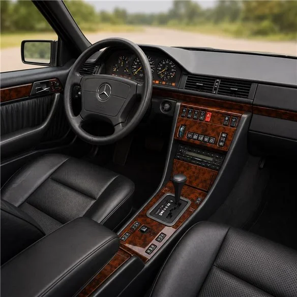 Mercedes E-Class W124 1985-1996 3D Armaturenbrett-Dekor-Set, 14 Teile