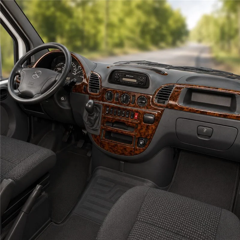Mercedes Sprinter W903 2000-2006 3D dashboard sierlijstset, 24 delen