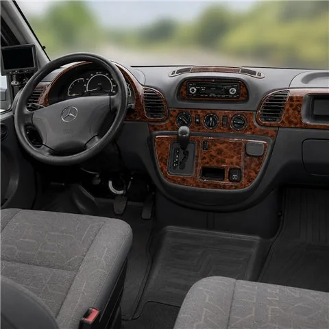 Mercedes Sprinter W903 Aut. 2000-2006 kit décor tableau de bord 3D, 27 pièces