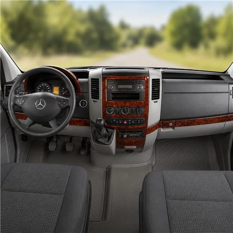 Mercedes Sprinter W906 2006+ kit salpicadero 3D, 18 piezas
