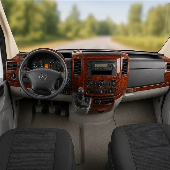 Mercedes Sprinter W906 2006+ kit décor tableau de bord 3D, 40 pièces
