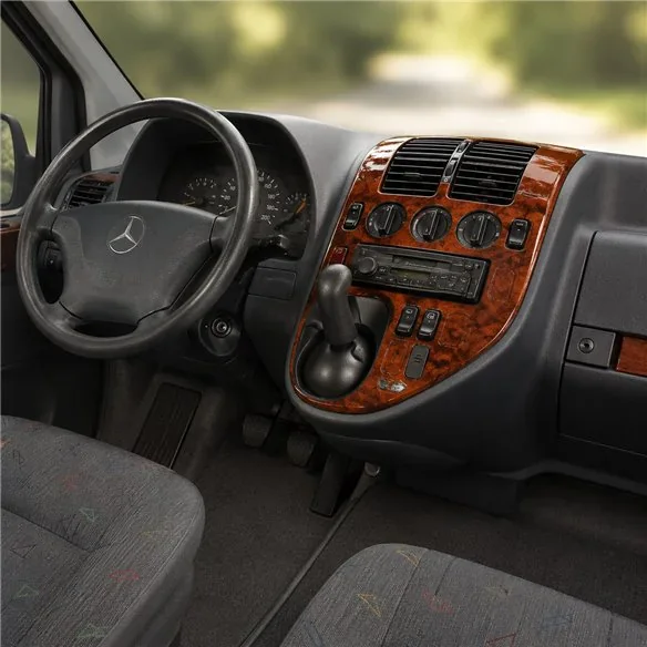 Mercedes Vito W638 V-Klasse 1996-1999 3D dashboard trim kit, 40 parts