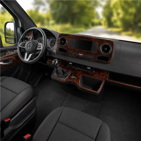 Mercedes Sprinter W907 2018 3D Armaturenbrett-Dekor-Set, 50 Teile