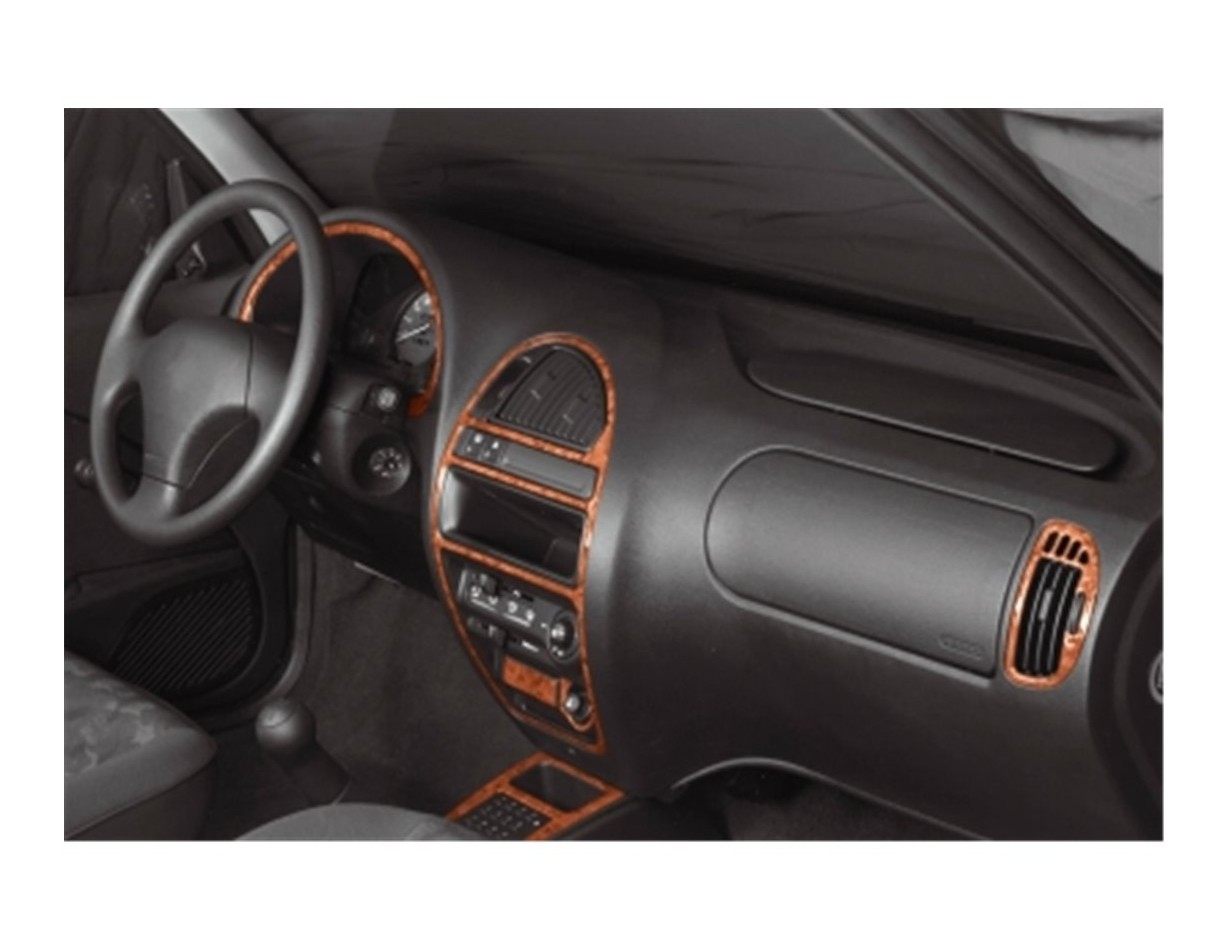 Citroen Saxo 96-99 Kit la décoration du tableau de bord 8-Pièce - 1 - habillage decor de tableau de bord