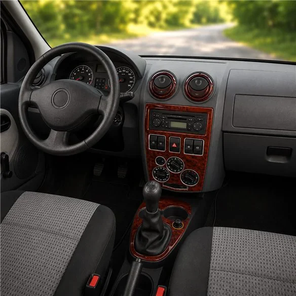 Dacia Logan 2005-2009 kit salpicadero 3D, 20 piezas
