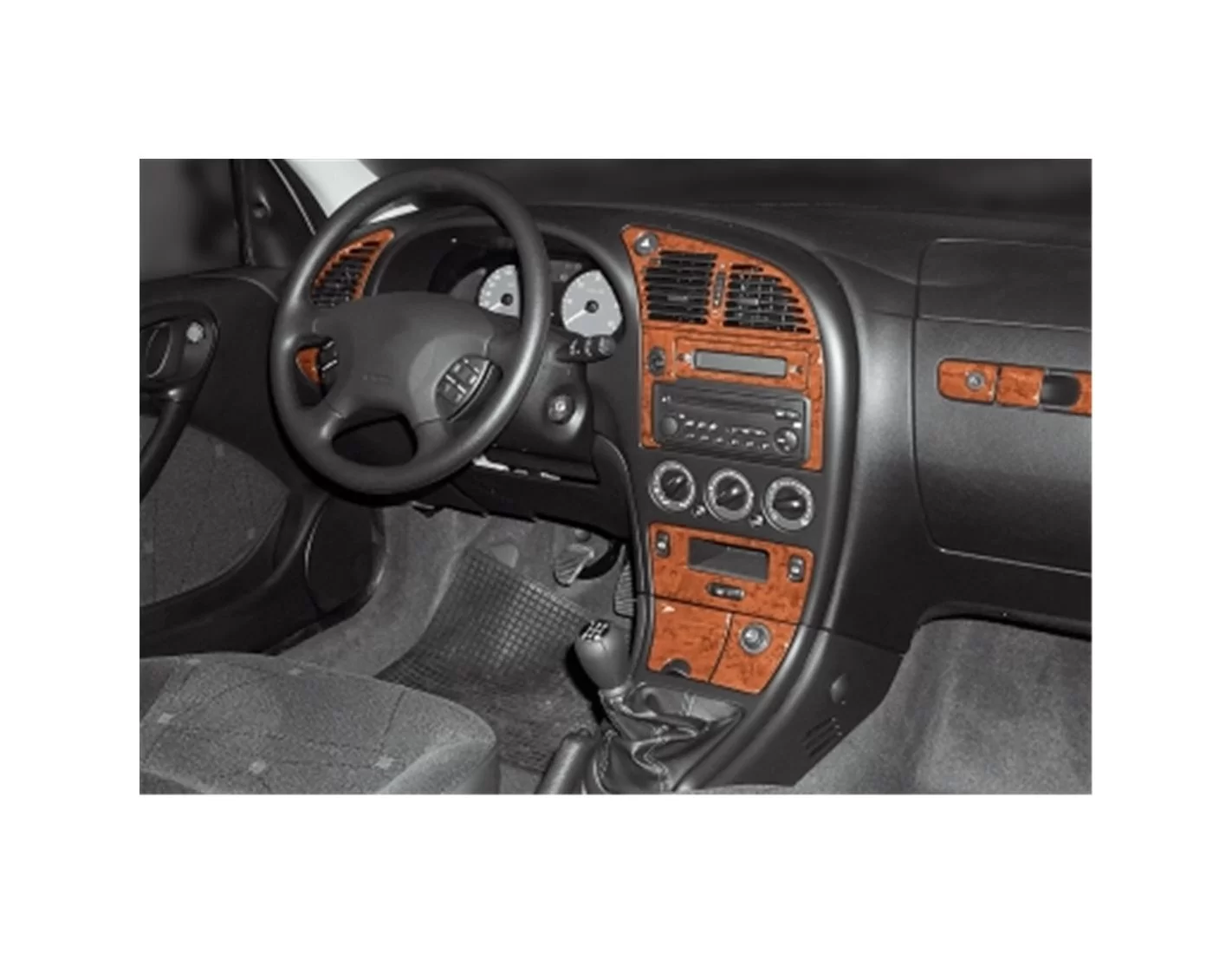 Citroen Xsara II 11.1999 3M 3D Interior Dashboard Trim Kit Dash Trim Dekor 18-Parts