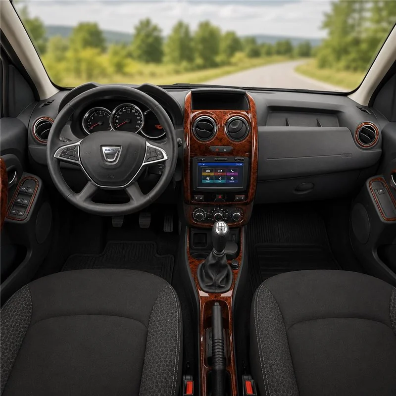Dacia Duster 2013+ 3D Armaturenbrett-Dekor-Set, 13 Teile