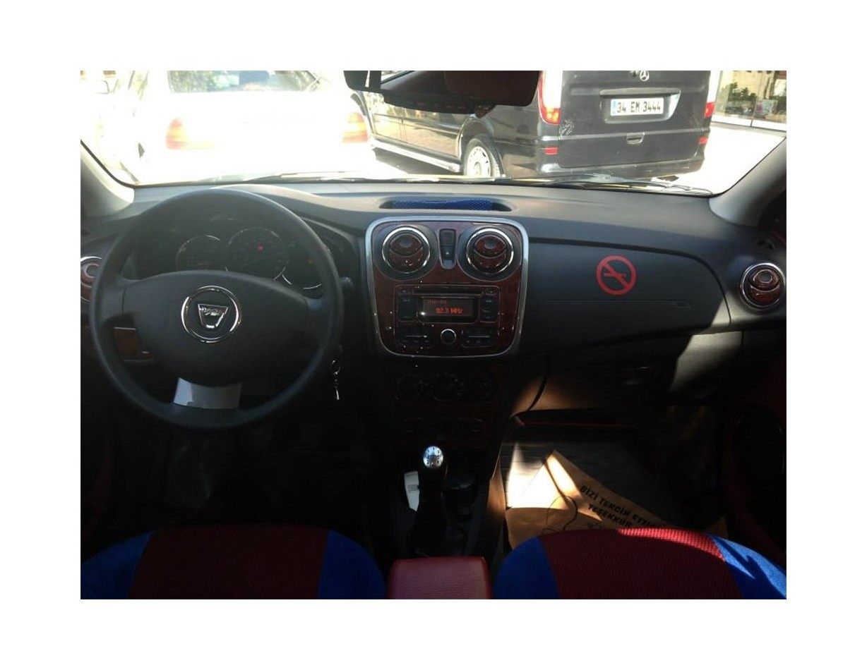 Dacia Dokker 01.2013 3M 3D Interior Dashboard Trim Kit Dash Trim Dekor 21-Parts