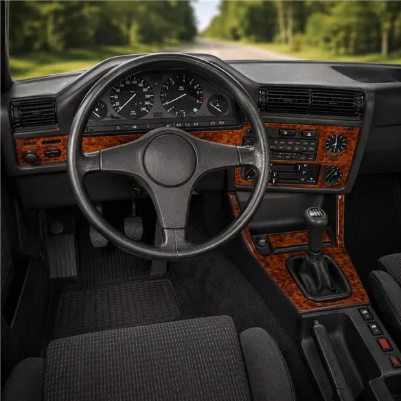 BMW 3 Series E30 1985-1994 3D dashboard sierlijstset, 10 delen
