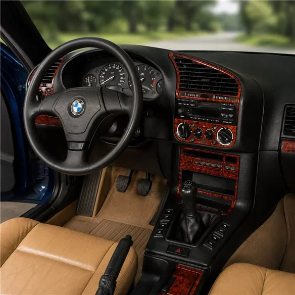BMW 3 Series E36 1991-1998 3D Armaturenbrett-Dekor-Set, 20 Teile