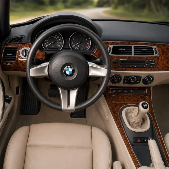 BMW Z4 E85 2003-2008 3D dashboard trim kit, 30 parts