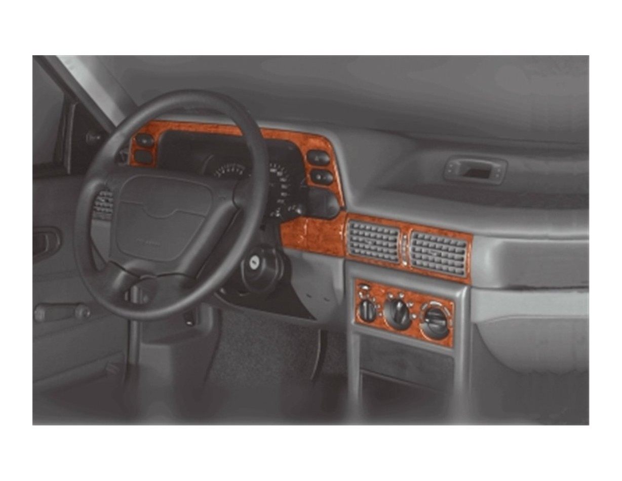 Daewoo Cielo - Nexia 02.95 - 05.97 Kit Rivestimento Cruscotto all'interno del veicolo Cruscotti personalizzati 16-Decori