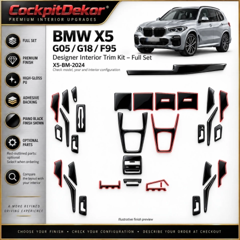 BMW X5 2024 – Designer Trim – Kit completo per interni