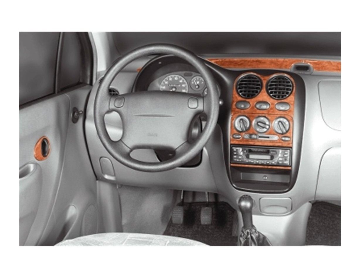 Daewoo Matiz 08.98-01.05 3M 3D Interior Dashboard Trim Kit Dash Trim Dekor 11-Parts