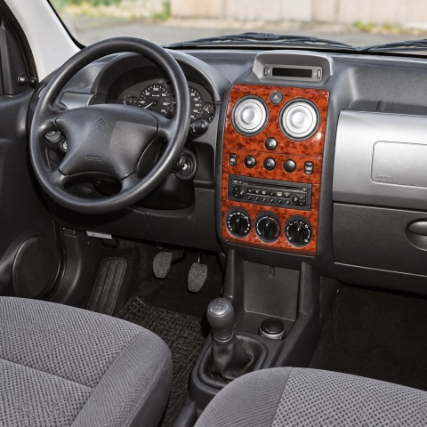 Citroen Berlingo 2002-2008 kit 3D de molduras interiores para salpicadero 7 piezas