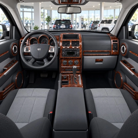 Dodge Nitro 2007-2012 3D Cockpit Dekor Interieurleisten Set 37-teilig