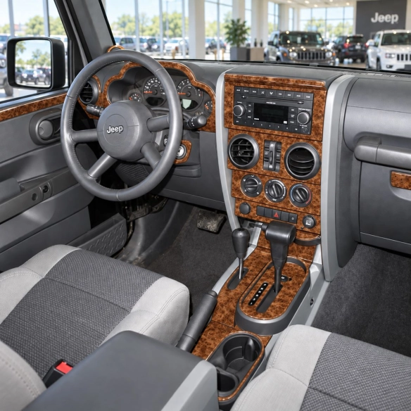 Jeep Wrangler 2007-2010 juego completo, Automatic Gear kit de molduras interiores para salpicadero