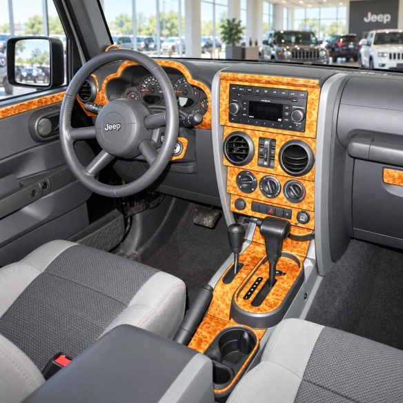 Jeep Wrangler 2007-2010 kit complet, boîte manuelle boîte kit décoration intérieure tableau de bord
