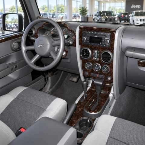 Jeep Wrangler 2007-2010 kit de molduras interiores para salpicadero 10 piezas