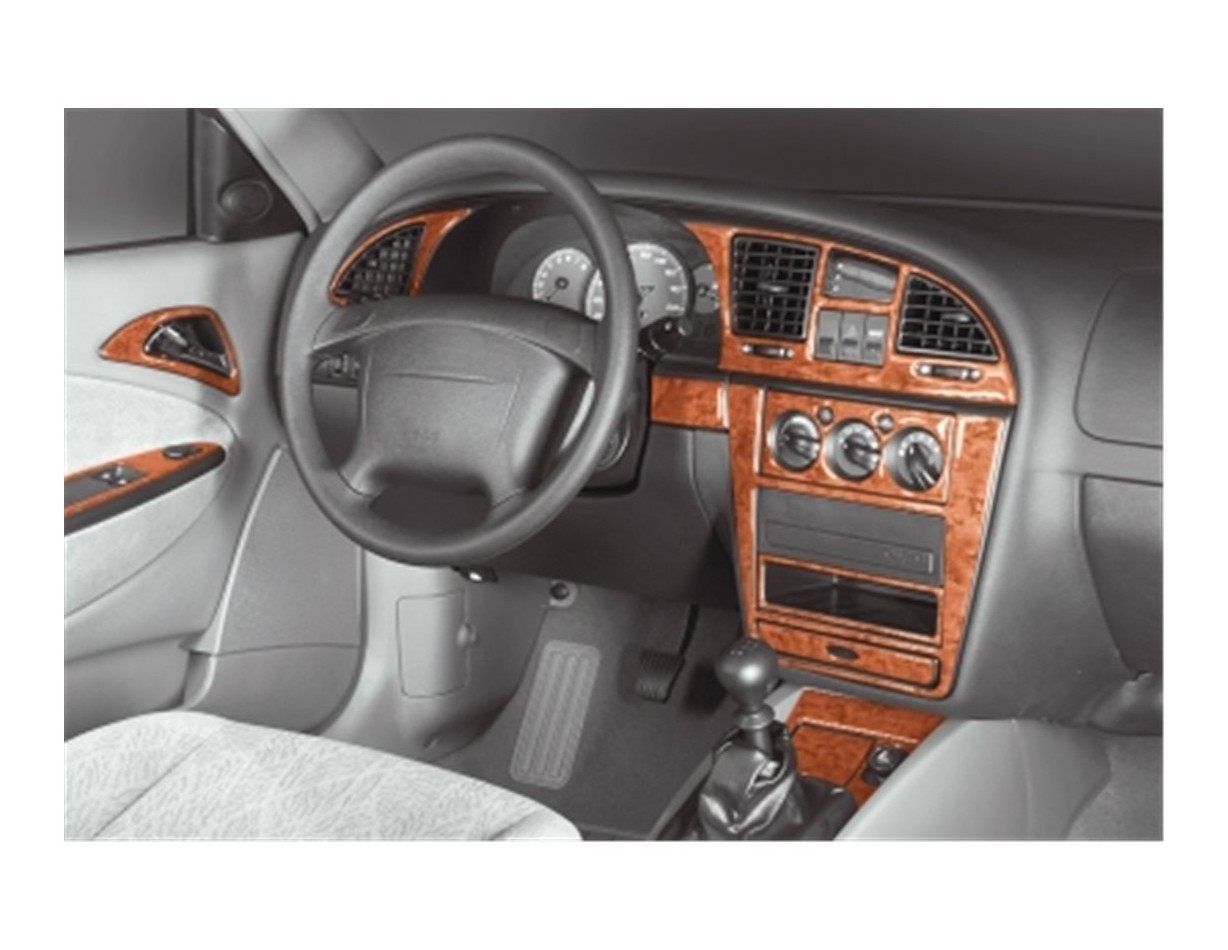 Daewoo Nubira II 07.99 - 02.04 Kit Rivestimento Cruscotto all'interno del veicolo Cruscotti personalizzati 23-Decori