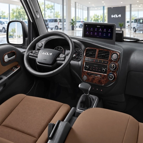 Kia Bongo 2009-Actualidad kit 3D de molduras interiores para salpicadero 7 piezas