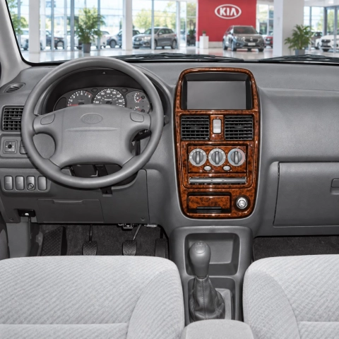 Kia Carens 2000-2002 kit rivestimento cruscotto e interni 3D 7 pezzi