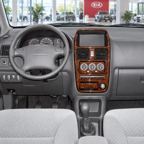 Kia Carens 2000-2002 3D kit décoration intérieure tableau de bord 7 pièces