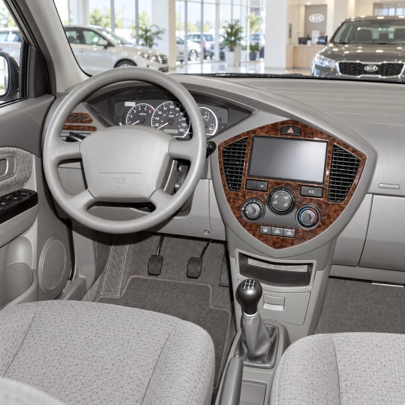 Kia Carens 2002-2006 3D Cockpit Dekor Interieurleisten Set 6-teilig